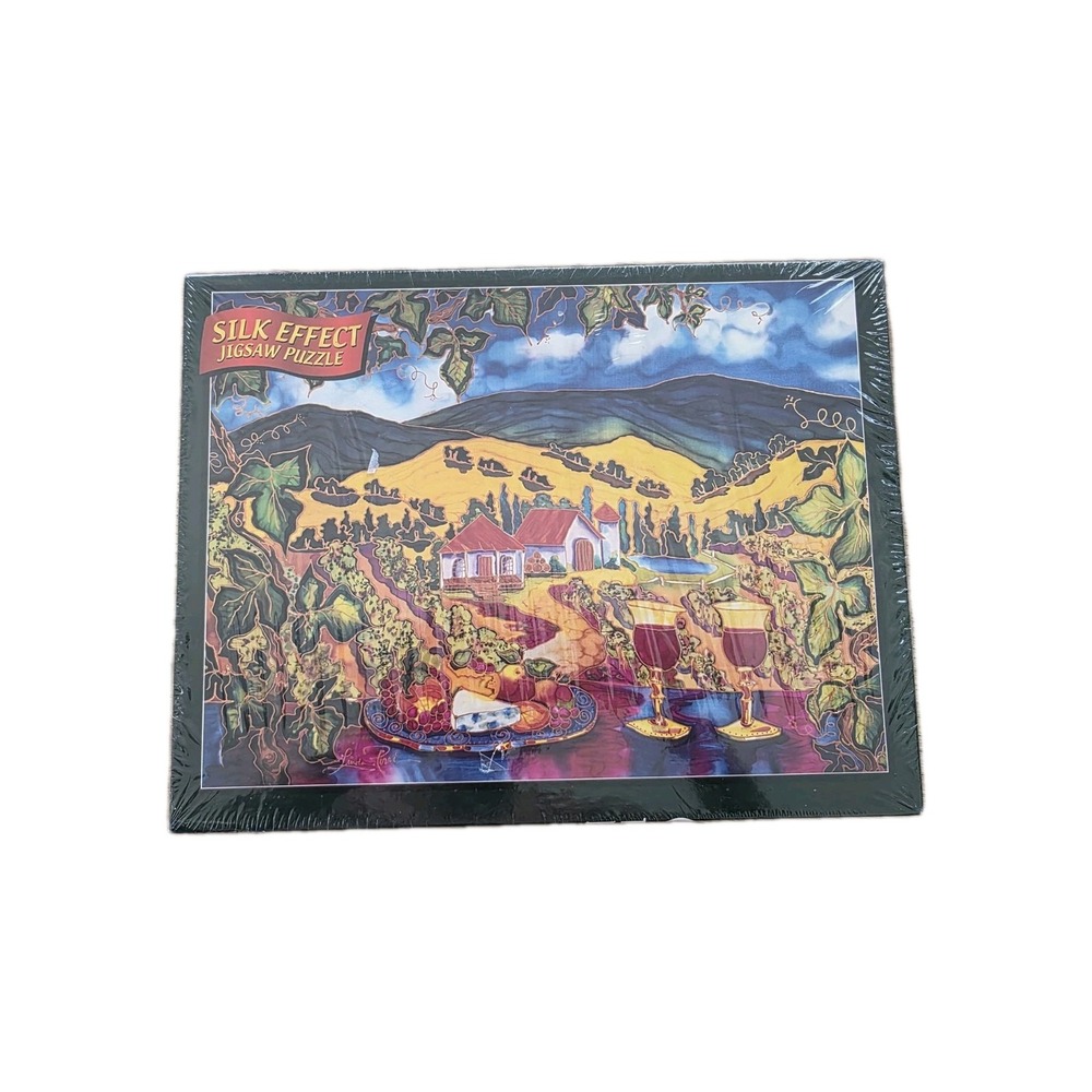 A Cabernet Day Silk Effect Jigsaw  750 Pc  Finished Puzzle Size 18" × 24" Sealed